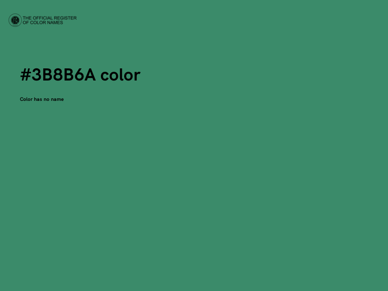 #3B8B6A color image