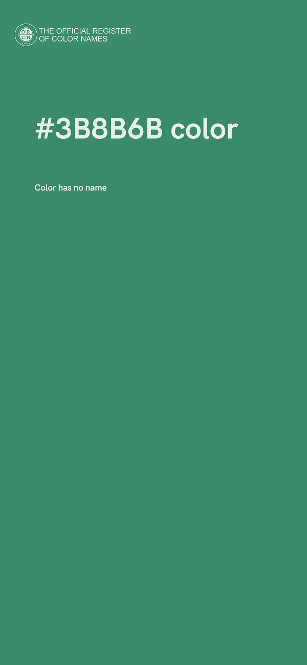 #3B8B6B color image