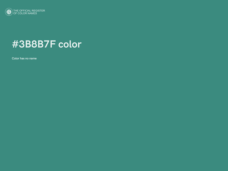 #3B8B7F color image