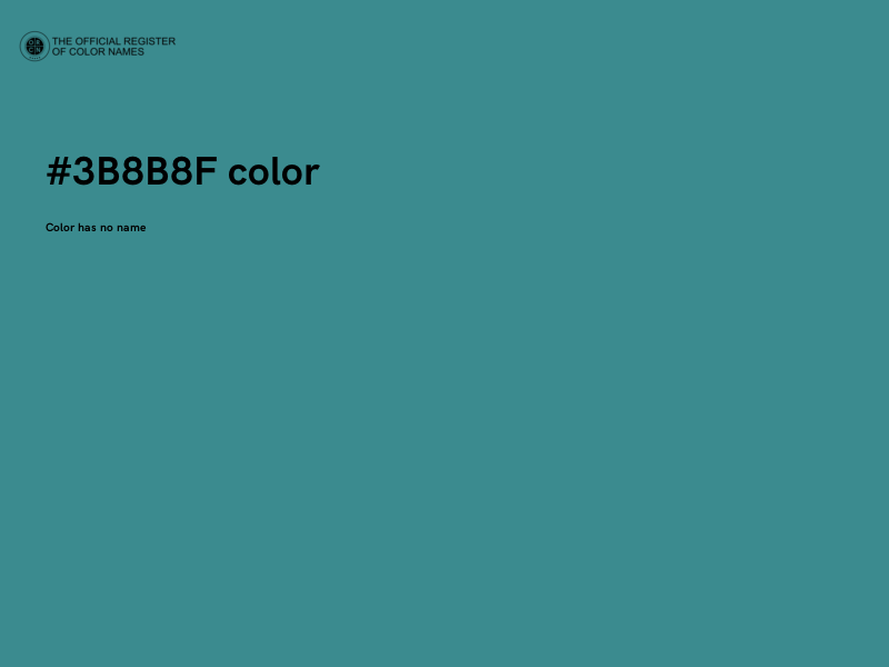 #3B8B8F color image