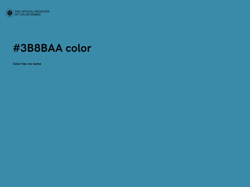 #3B8BAA color image