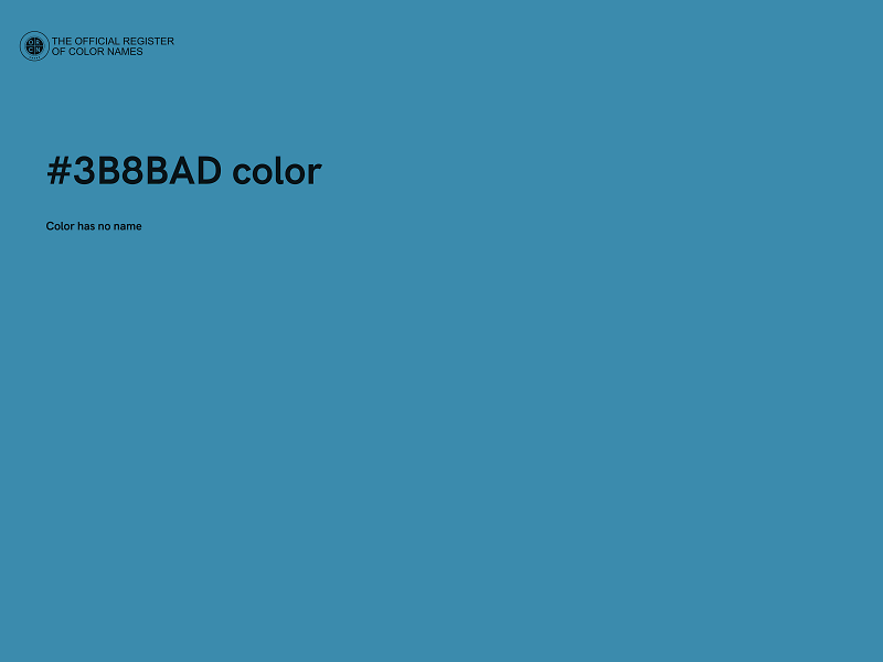 #3B8BAD color image