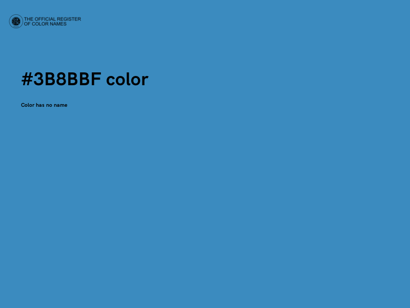 #3B8BBF color image