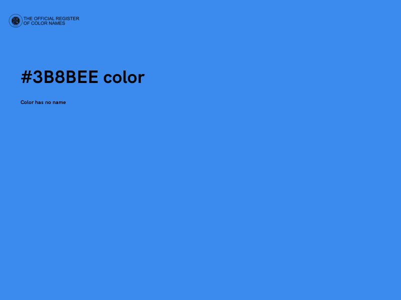 #3B8BEE color image