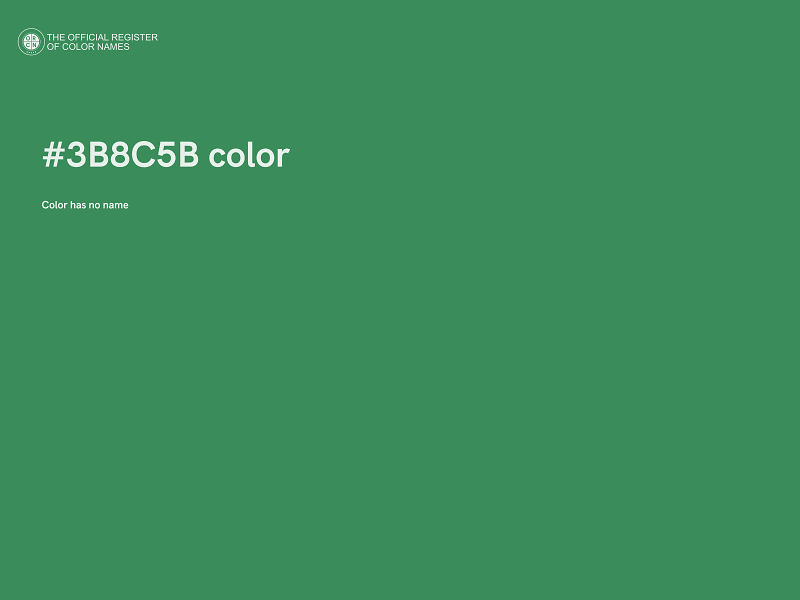 #3B8C5B color image