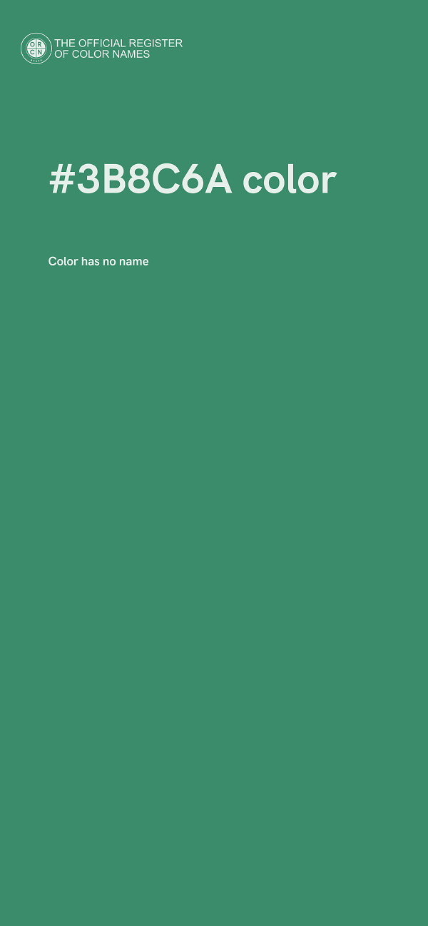 #3B8C6A color image