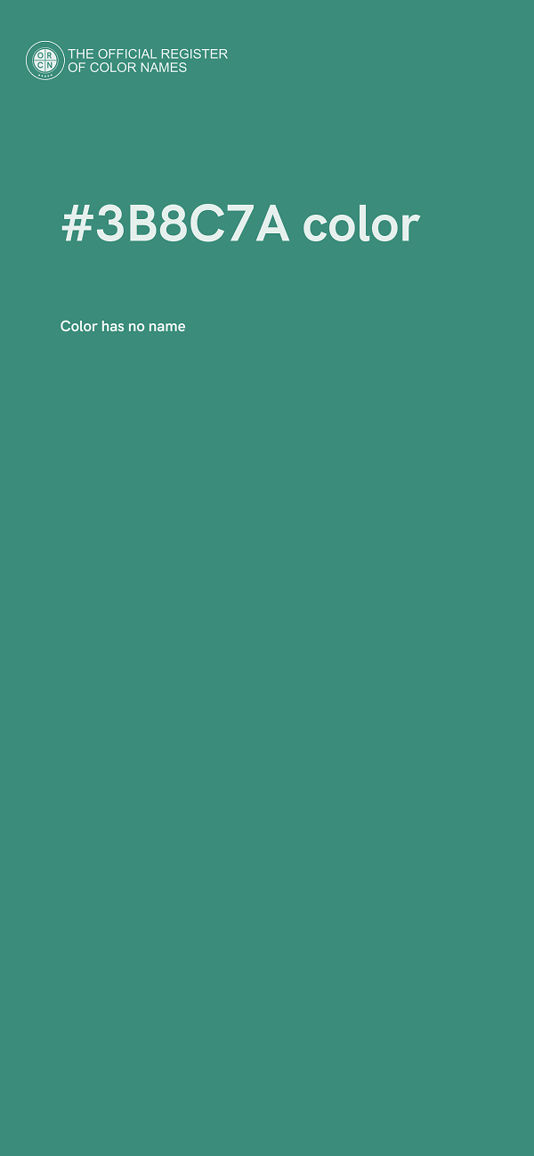 #3B8C7A color image