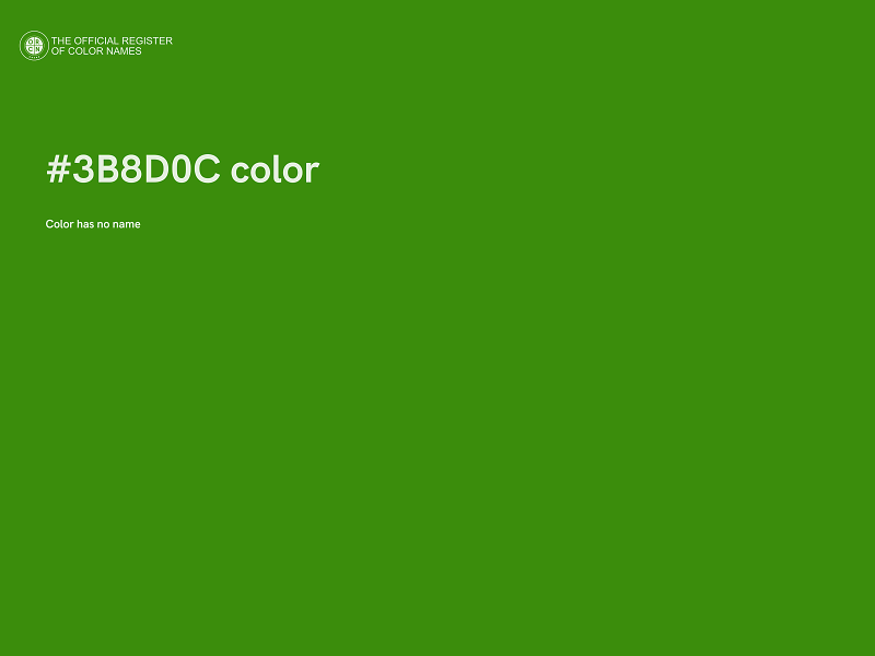 #3B8D0C color image