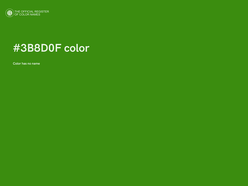 #3B8D0F color image