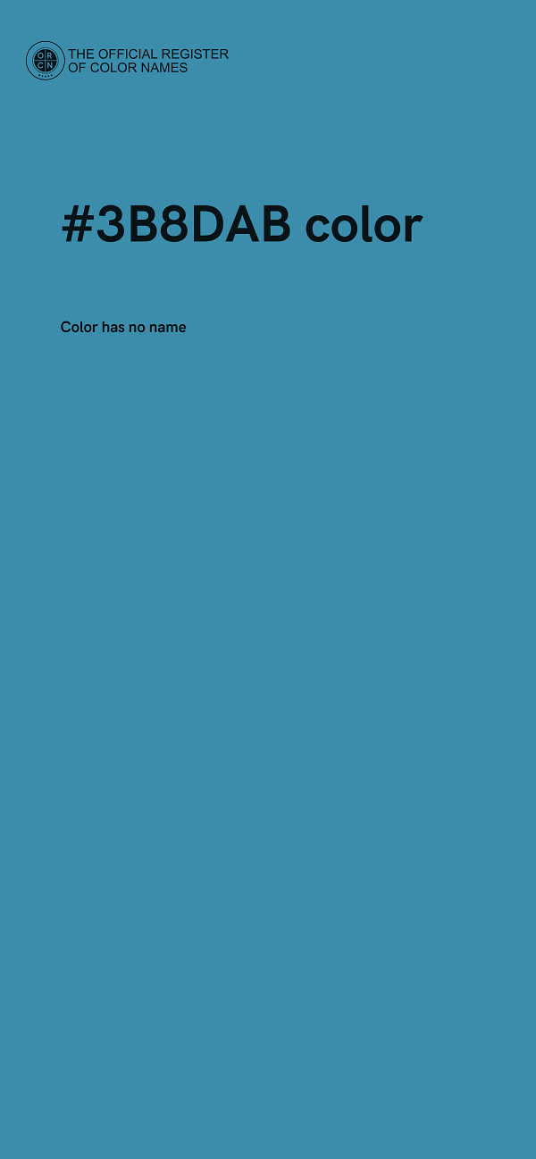#3B8DAB color image