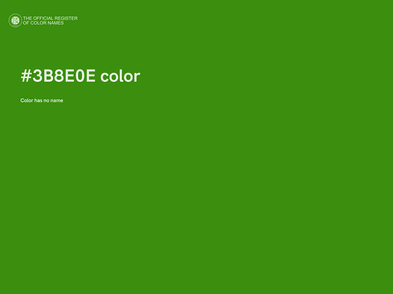 #3B8E0E color image