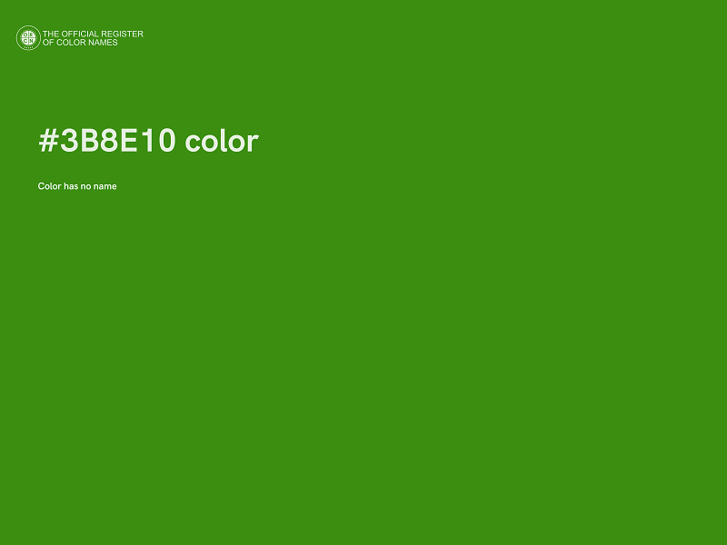 #3B8E10 color image