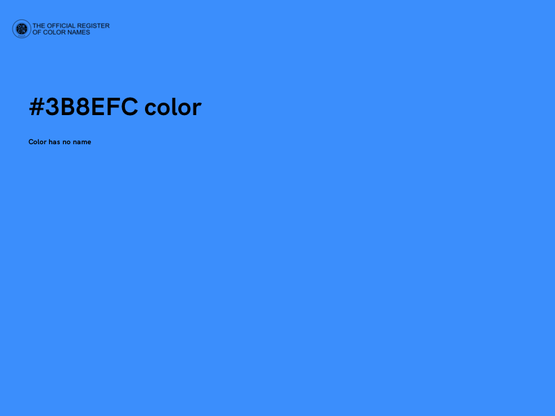 #3B8EFC color image