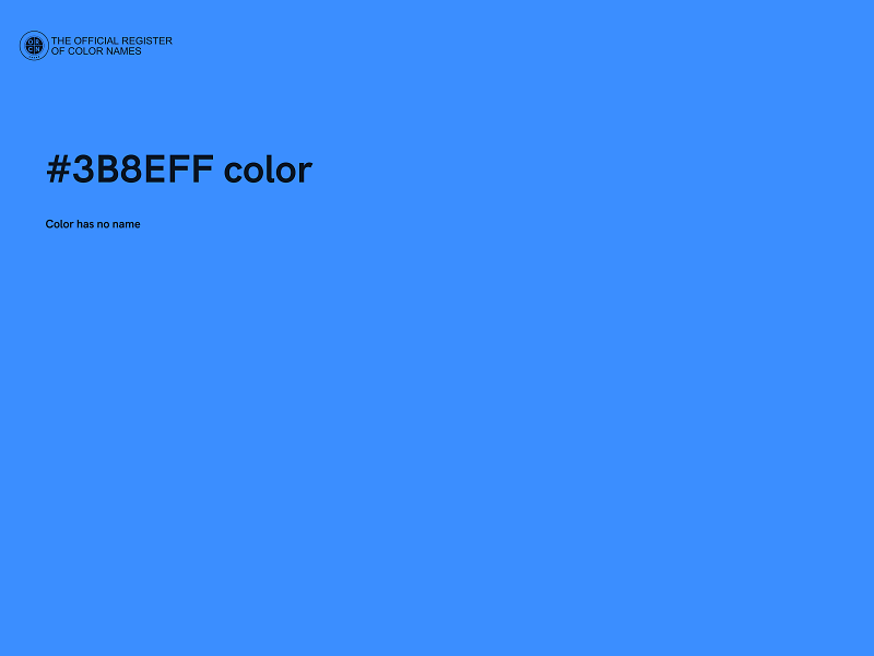 #3B8EFF color image