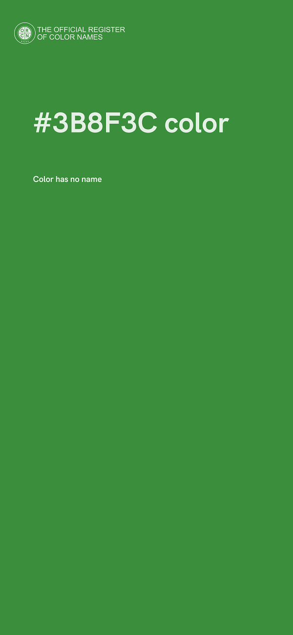 #3B8F3C color image