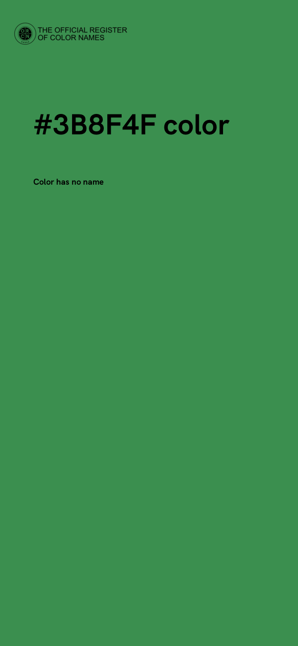 #3B8F4F color image