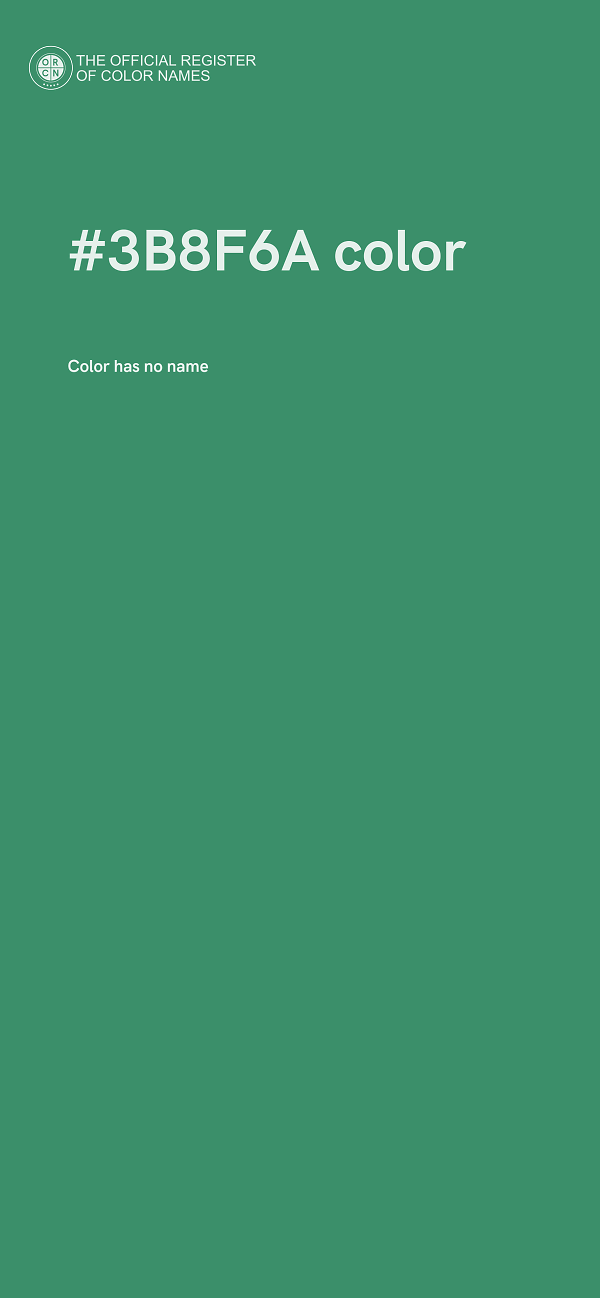 #3B8F6A color image