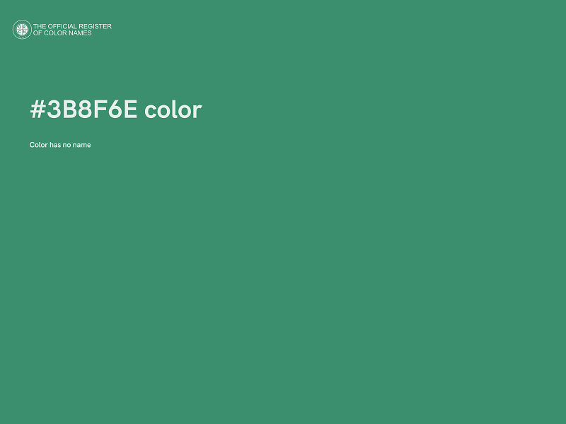 #3B8F6E color image