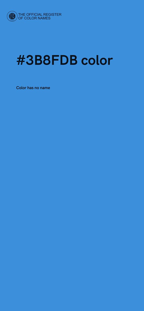 #3B8FDB color image