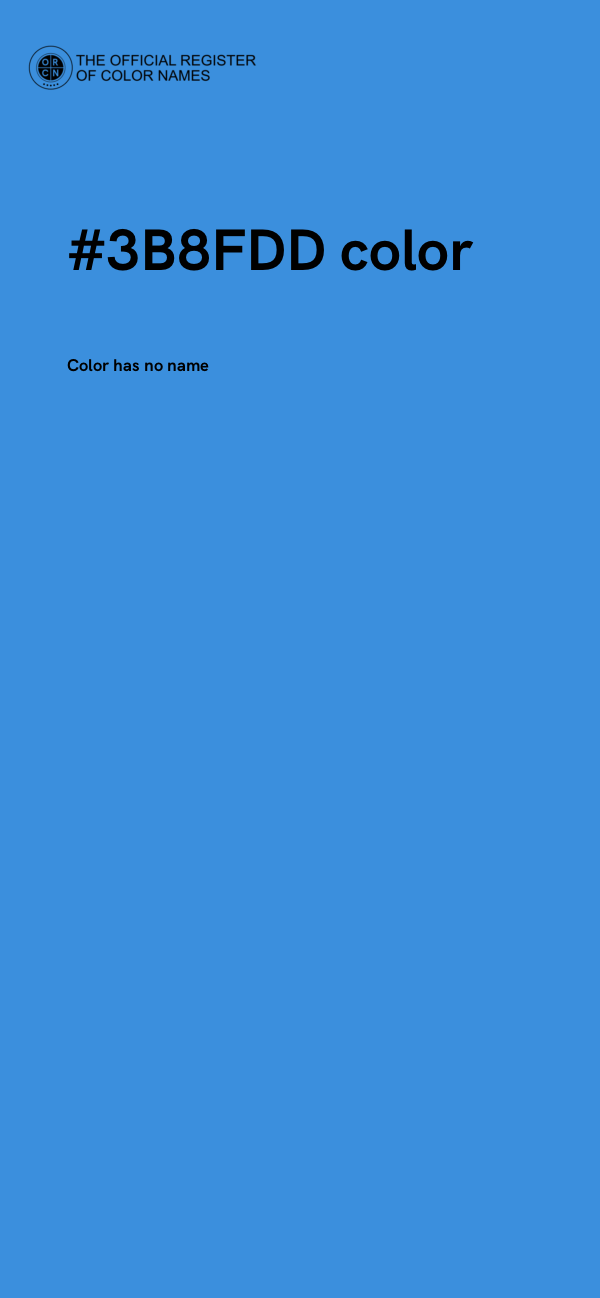 #3B8FDD color image