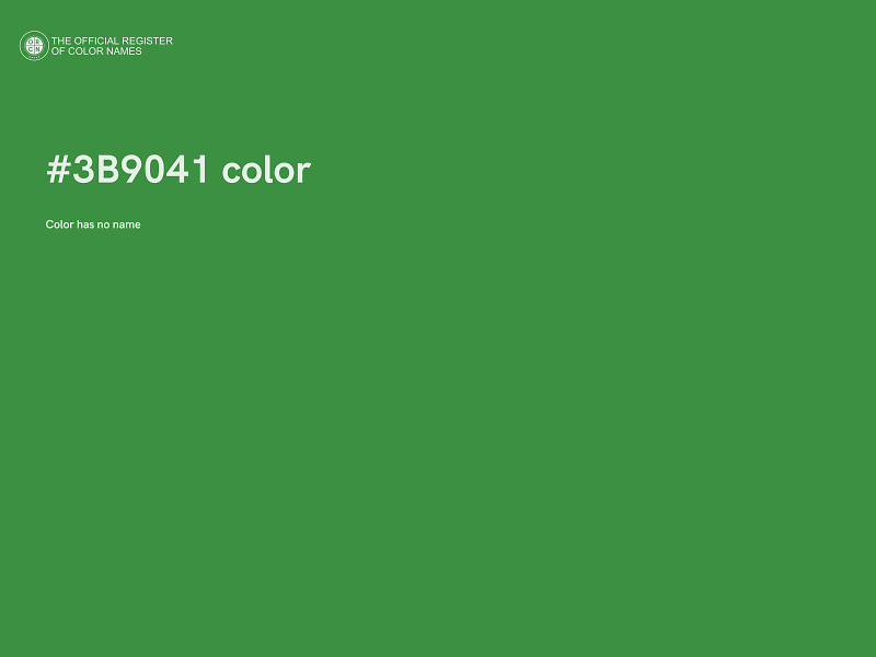 #3B9041 color image