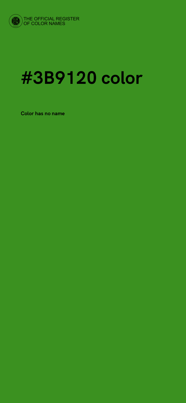 #3B9120 color image