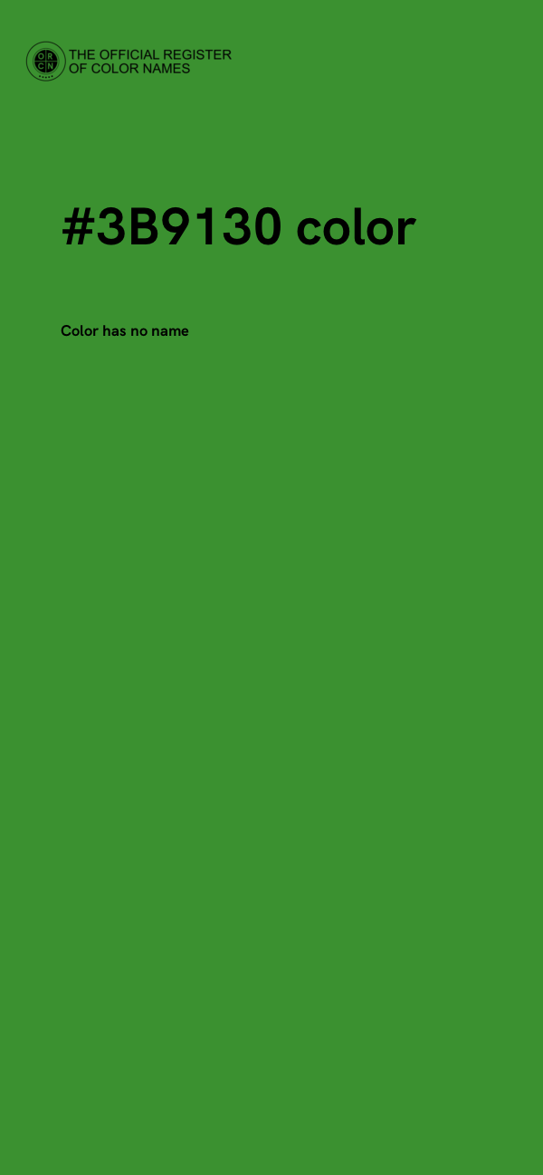 #3B9130 color image