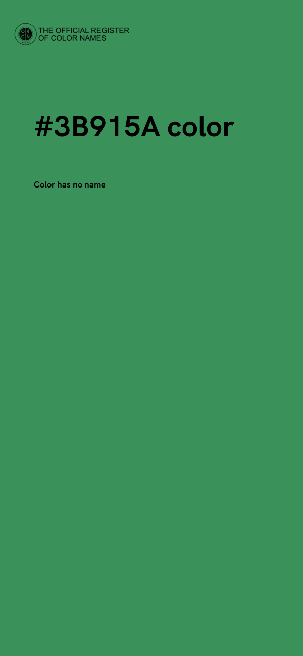 #3B915A color image