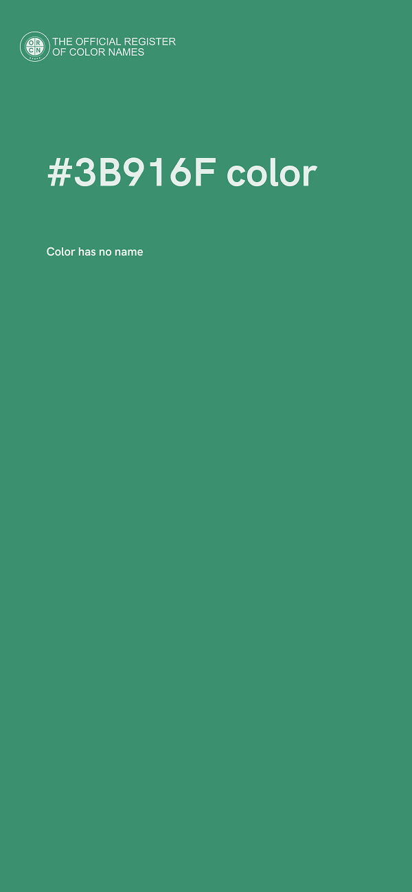 #3B916F color image