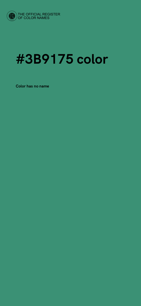 #3B9175 color image