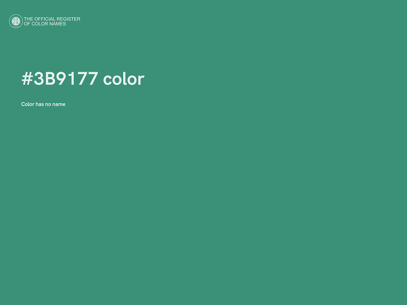 #3B9177 color image