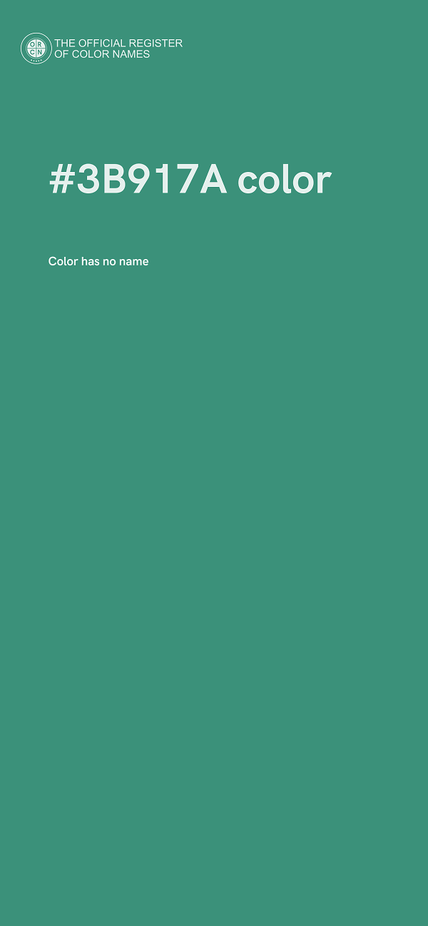#3B917A color image