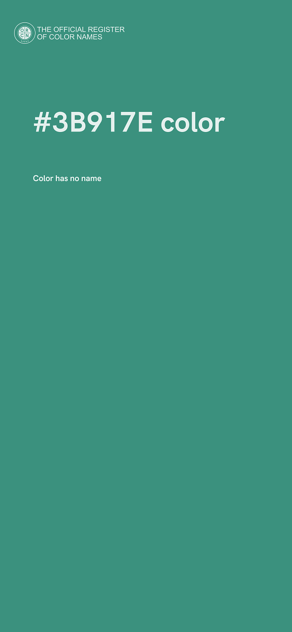 #3B917E color image