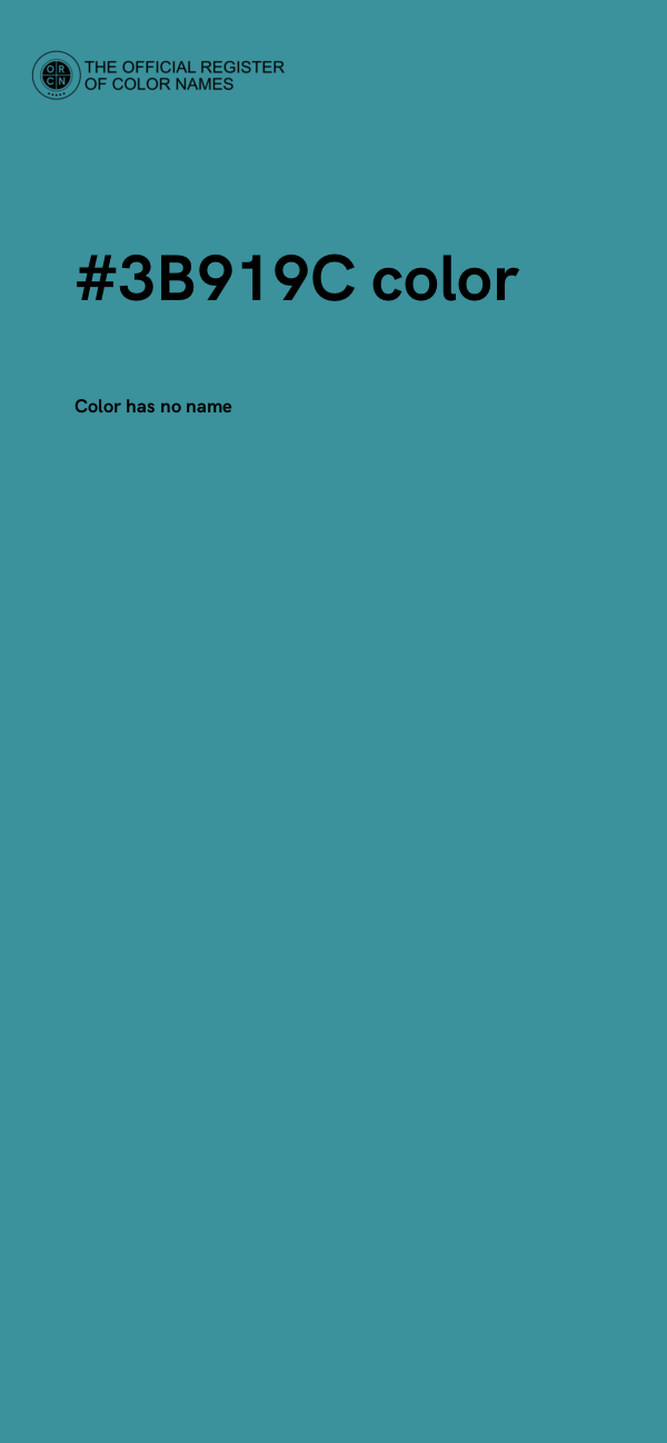 #3B919C color image