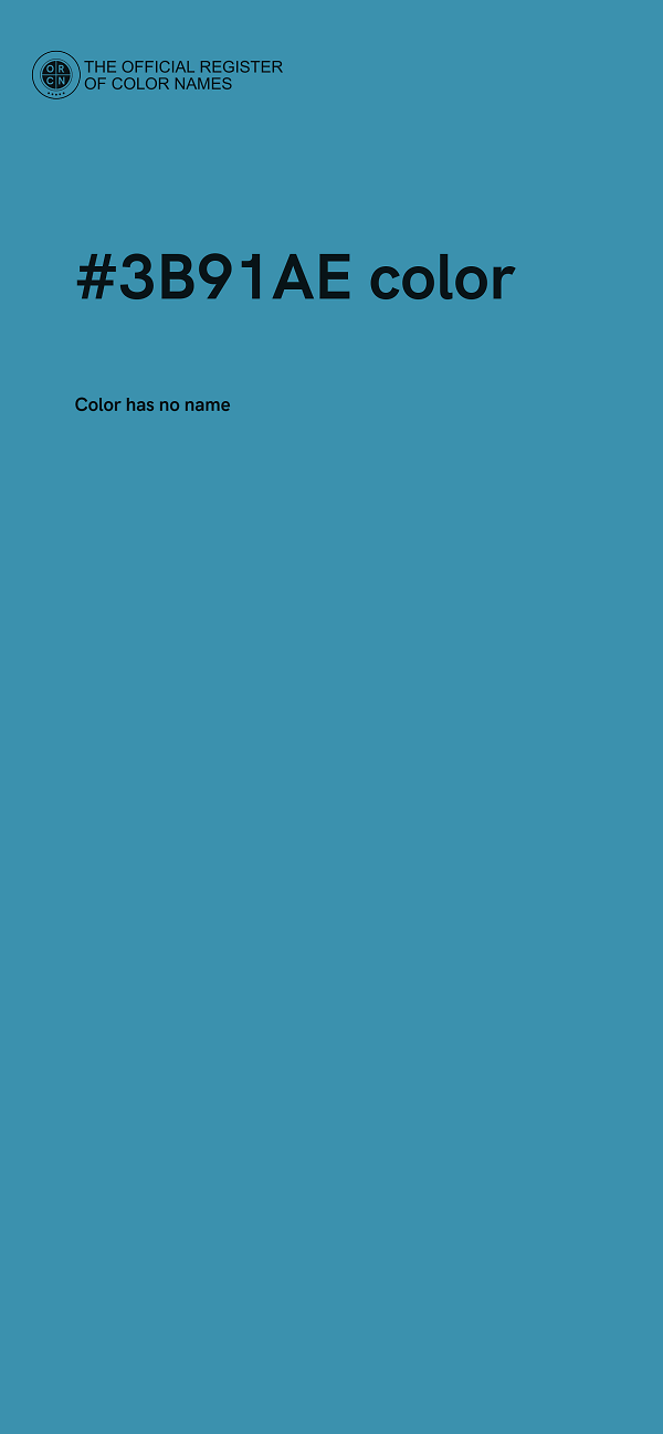 #3B91AE color image