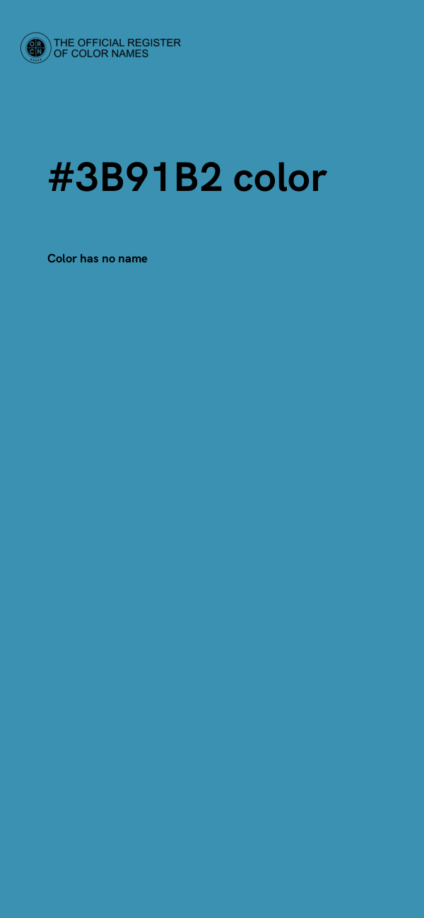 #3B91B2 color image