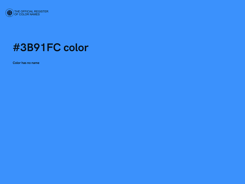 #3B91FC color image