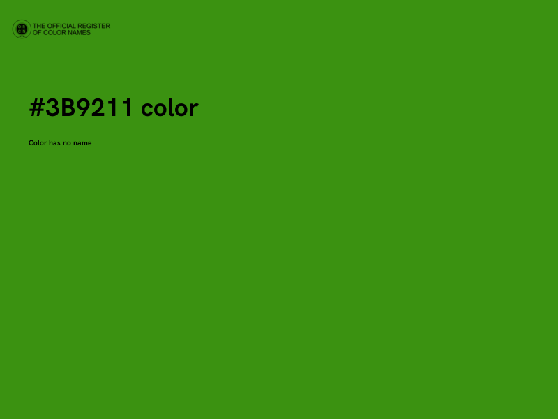 #3B9211 color image