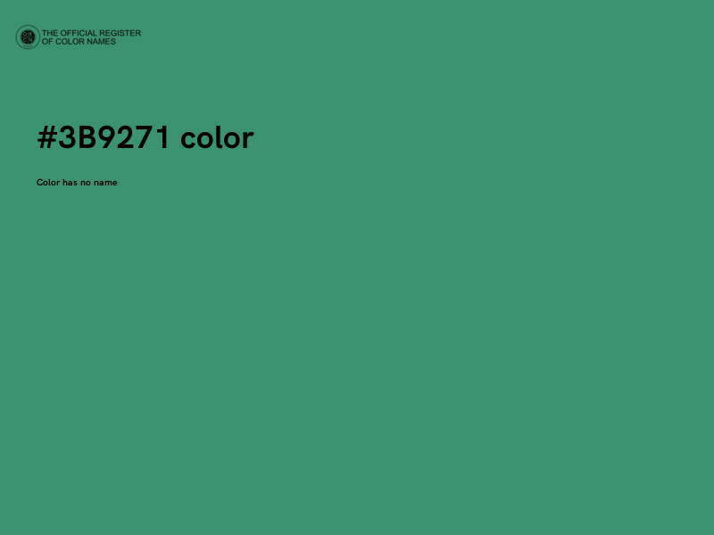 #3B9271 color image