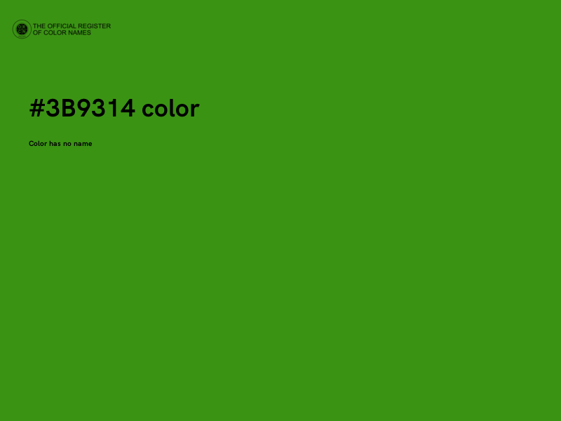 #3B9314 color image