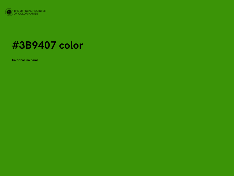 #3B9407 color image