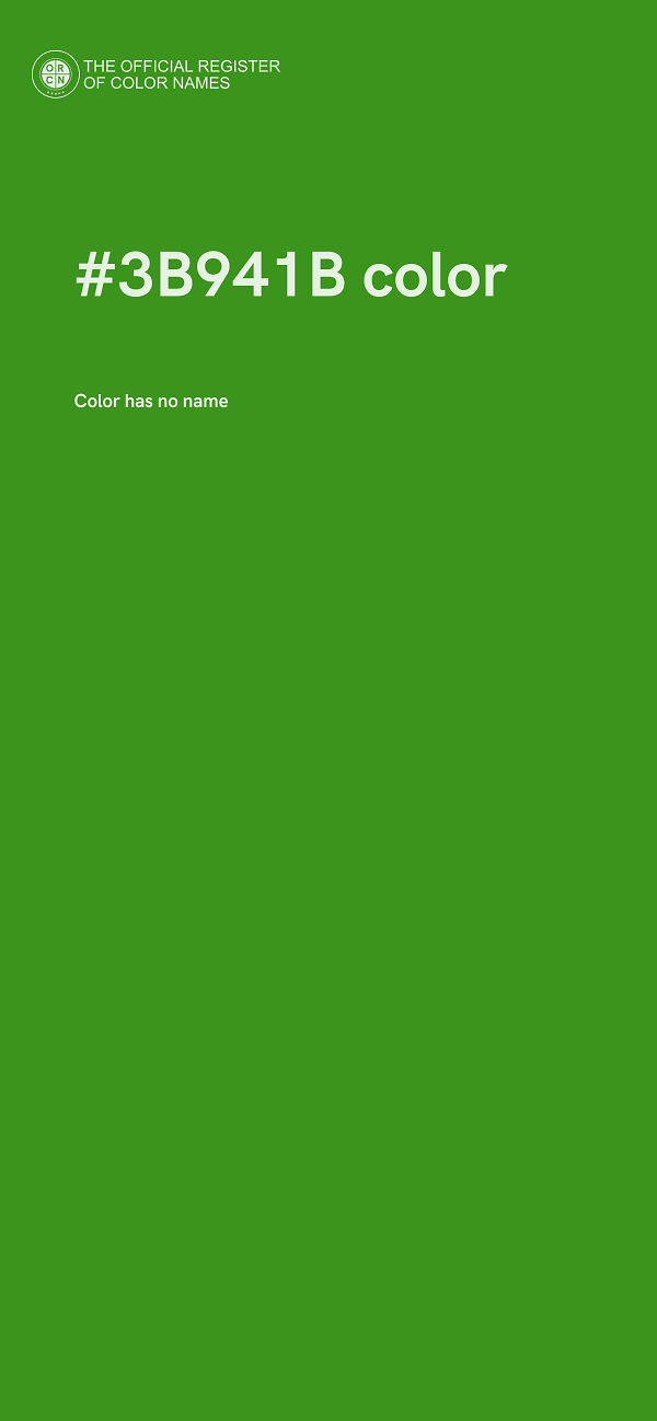 #3B941B color image