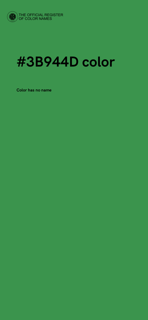 #3B944D color image
