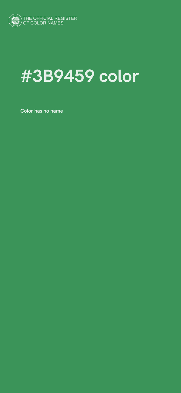 #3B9459 color image