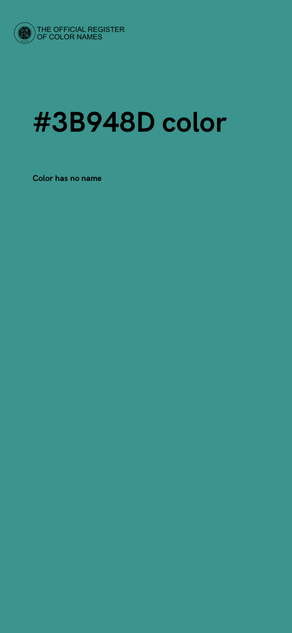 #3B948D color image