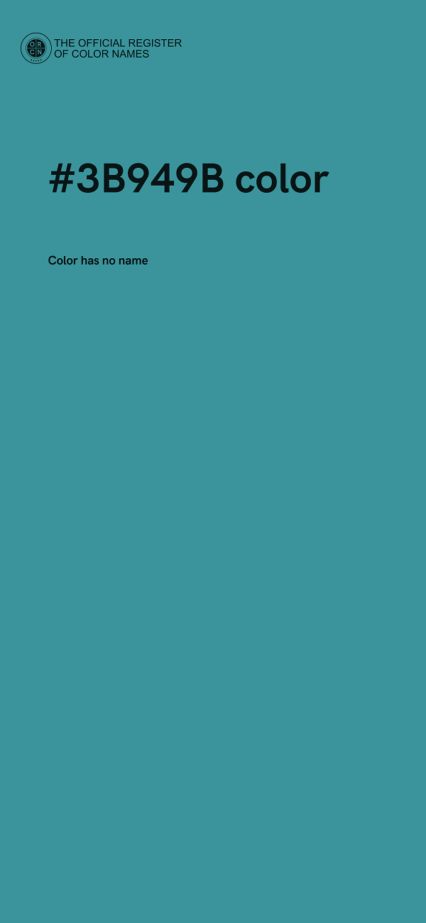 #3B949B color image