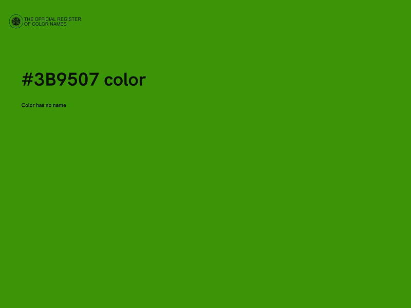 #3B9507 color image