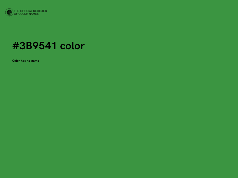#3B9541 color image