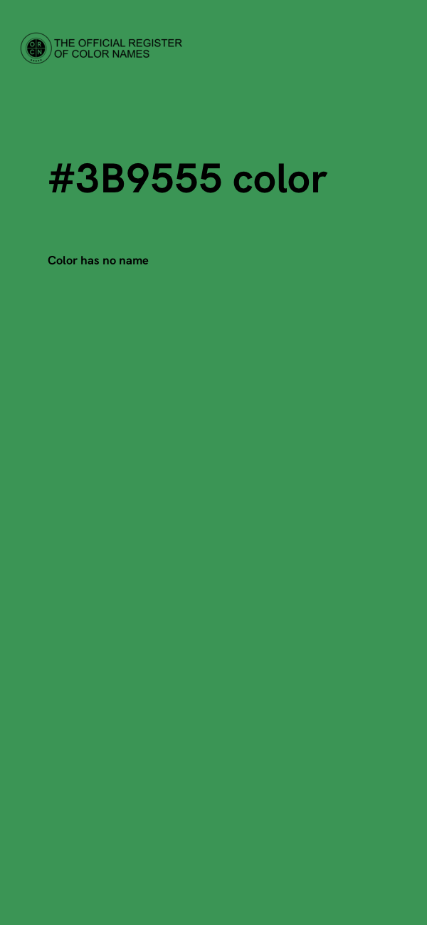 #3B9555 color image