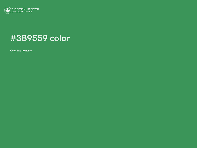 #3B9559 color image